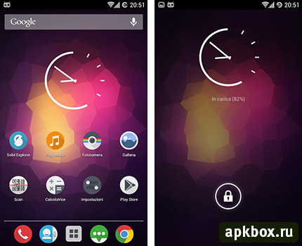 Key Lime Pie Analog Clock -   Android 5.0