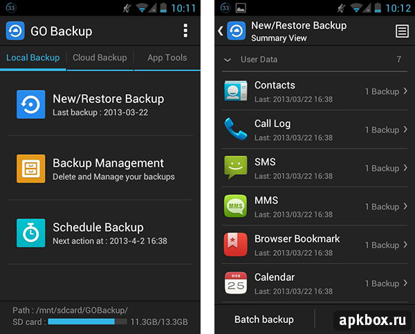 GO Backup.   , ,   Android