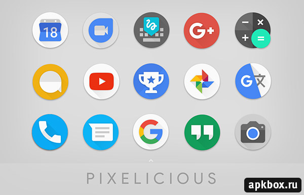 Pixelicious Icon Pack.    Google Pixel