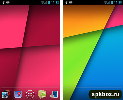 Quadrants - Живые обои в стиле Nexus 7 Jellybean 4.3