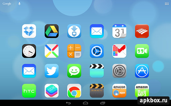 Ultimate iOS7 - тема в стиле iPhone для Android лончеров
