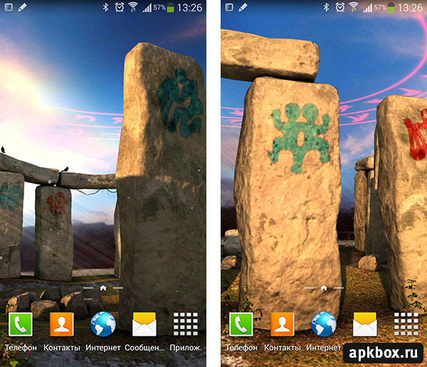 3D Stonehenge - Живые обои с каменным Стоунхенджем
