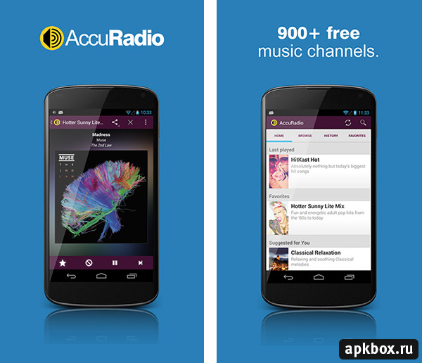 AccuRadio. Интернет-радио для Android