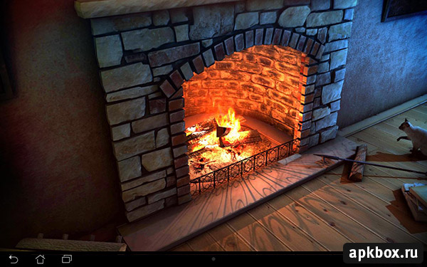 Fireplace 3D. Уютные живые обои для Android