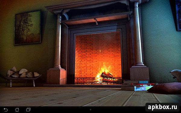 Fireplace 3D. Уютные живые обои для Android