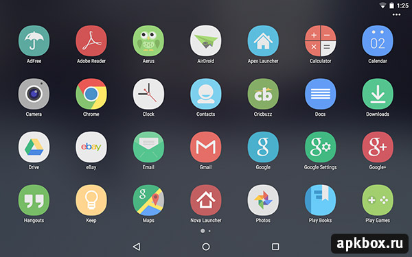 Aerus Icon Pack for Android Launchers (Flat)