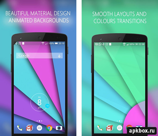 Chromatica Material Wallpaper на Android. Живые обои