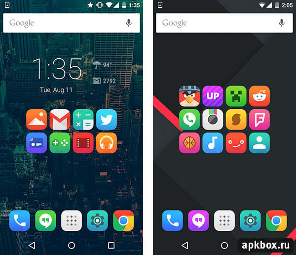 Pop UI. Иконпак для Android от Kxnt