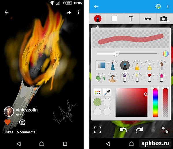 Sketch. Android приложение для рисования от Sony