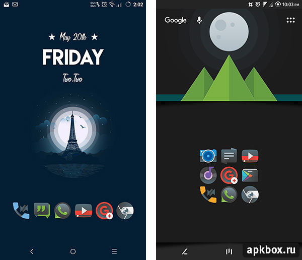 Moonrise Icon Pack. Тема для Android