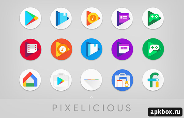 Pixelicious Icon Pack. Тема в стиле Google Pixel