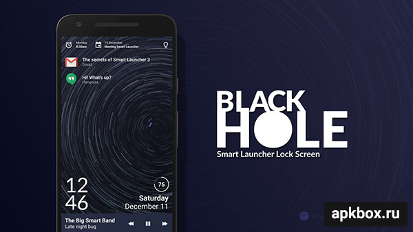 Black Hole Lock screen