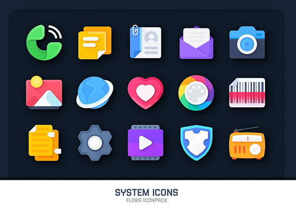Flora Material Icon Pack